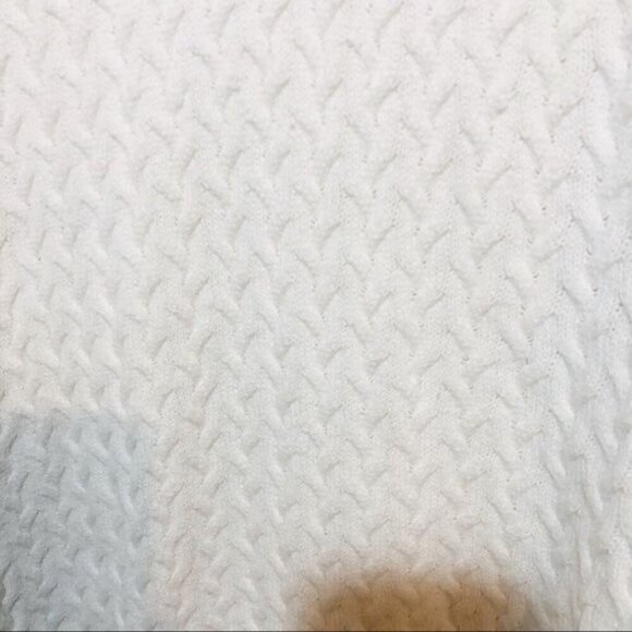 Croft and Barrow Women's Cable Knit Cotton Sweater Cream Size M - Picture 5 of 7